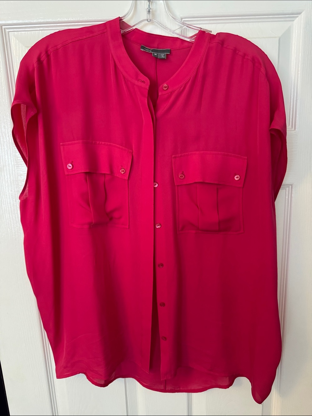 Vince Bold Fuchsia Blouse
